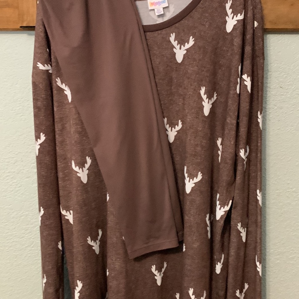 3XL LulaRoe Outfit - LS Hudson Tunic & Legging - Picture 5 of 7